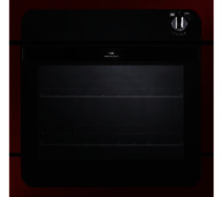 New World NW601G Gas Oven - Black & Metallic Red